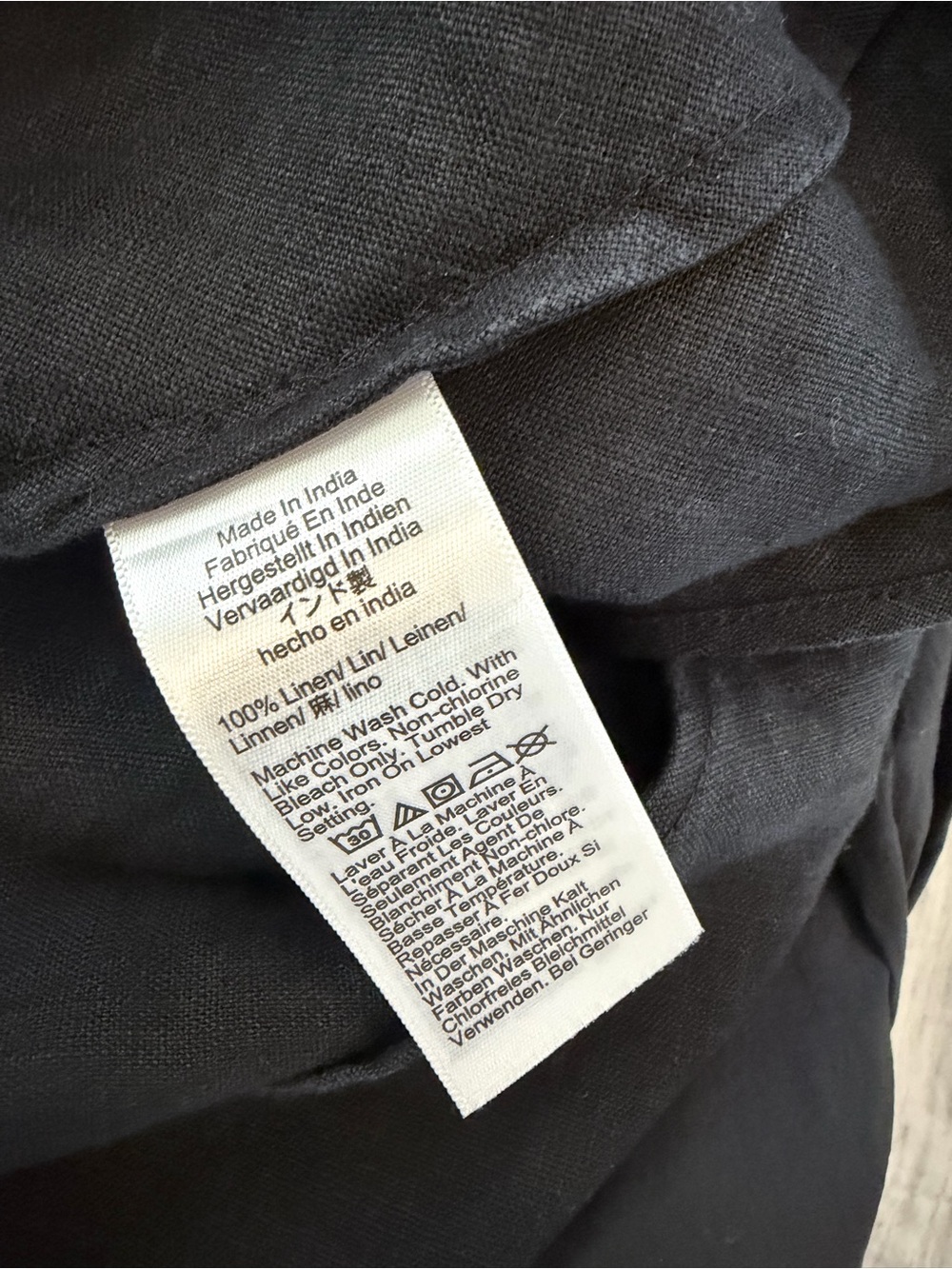 J. Crew Linen Black Slip Midi Dress - Picture 5 of 5